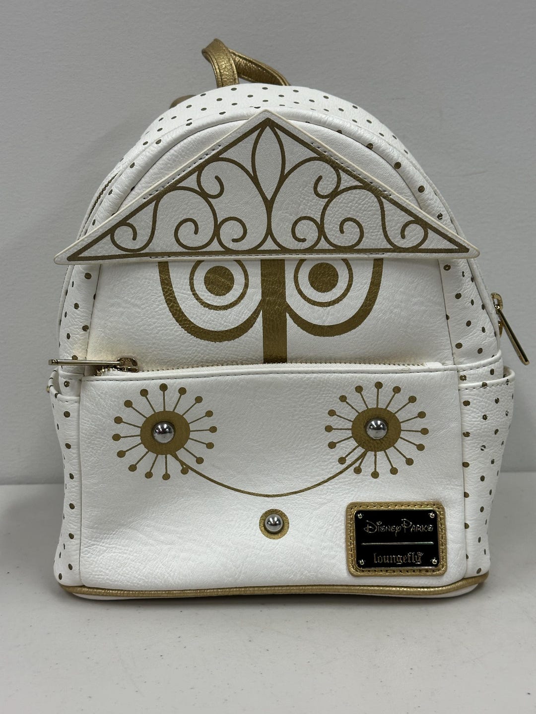 Disney Loungefly It s A Small World WeiB Gold Mini Rucksack Etsy