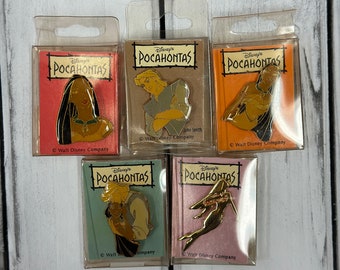 Disney Pocahontas & John Smith Pin Lot Of 5