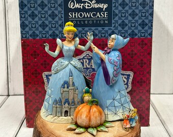 Disney Jim Shore Cinderella & Fairy Godmother "Magical Transformation" Figurine