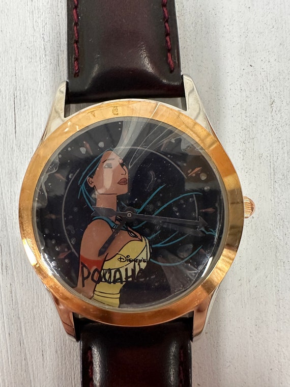 Disney Store Pocahontas Leather Strap Watch *New B