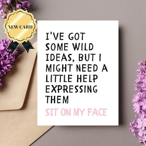 dirty birthday card for girlfriend/Adult birthday card/Anniversary/Raunchy Birthday Card/Rude Birthday card/funny birthday card for wife