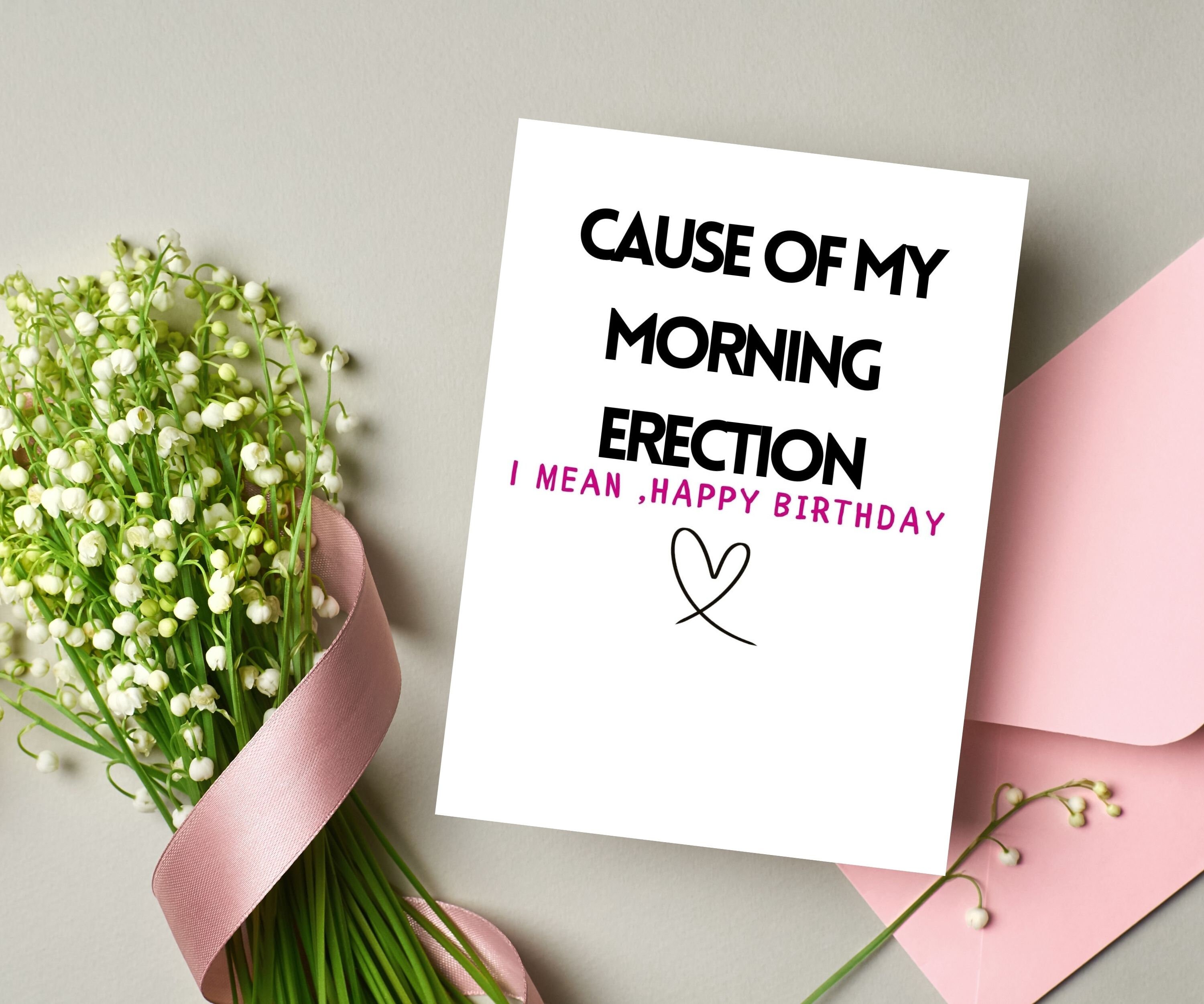 Dirty Birthday Card for Her/raunchy Birthday Cards for Girlfriend/funny