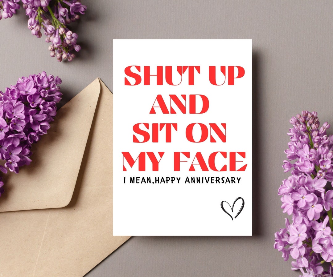 Dirty Anniversary Card for Wife, Rude Humor (digital Download) - Etsy