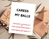 Adult birthday cards/Girlfriend birthday card/Raunchy birthday card/Dirty birthday card/Rude birthday card/Wife birthday cards/anniversary