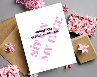 Birthday Card for girlfriend/Raunchy Birthday Card/Wife Birthday Card/Funny Birthday Card/Rude Birthday card/Adult birthday card/dirty card