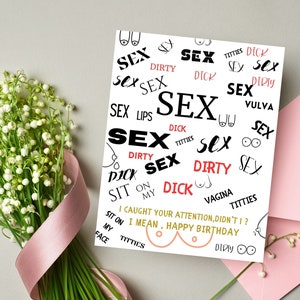 Dirty Birthday Card for Her | Raunchy Birthday Cards | Witty Birthday ...
