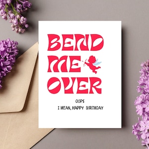 Carte d'anniversaire sale pour lui/Cartes d'anniversaire pour adultes/Carte d'anniversaire torride/Carte d'anniversaire grossier/Carte d'anniversaire pour mari/Carte d'anniversaire pour petit ami