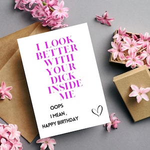 Carte d'anniversaire sale/carte d'anniversaire pour mari/petit ami/carte d'anniversaire pleine d'esprit/carte d'anniversaire torride/carte d'anniversaire gay/pour lui