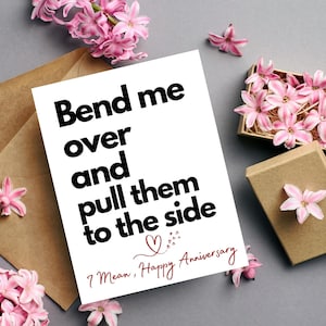 anniversary gift for men/Dirty Anniversary Card/Anniversary Card for Husband/Dirty Anniversary Card/Gay anniversary card/anniversary card