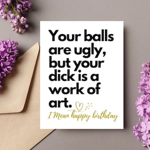 Geburtstagskarte Freund/Dirty Birthday Card Raunchy Geburtstagskarte Geburtstagskarte für Mann Geburtstagskarte für Erwachsene Ruedy Geburtstagskarte für ihn