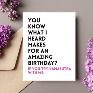 Tarjeta de cumpleaños sucia/Tarjeta de cumpleaños grosera/Tarjeta de cumpleaños para ella/Tarjeta de cumpleaños/Tarjeta de cumpleaños para novia/Tarjeta de cumpleaños gay/Tarjeta de cumpleaños obscena
