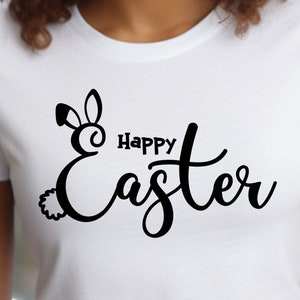 Joyeuses Pâques svg, lapin de Pâques svg, Dxf, Ai, Png, Cricut, Clipart, Layered svg, Files for Cricut, Cut files, Silhouette