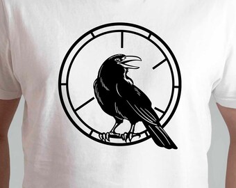 The Crow Svg, halloween Svg, Dxf, Jpg, Png, Eps, Clipart, Layered Svg, Files for Cricut, Cut files, Silhouette, Horror, Halloween sweatshirt