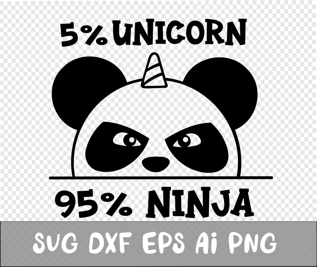 Panda Svg, Dxf, Png, Eps, Panda Clipart, Clipart, Layered SVG, Files ...