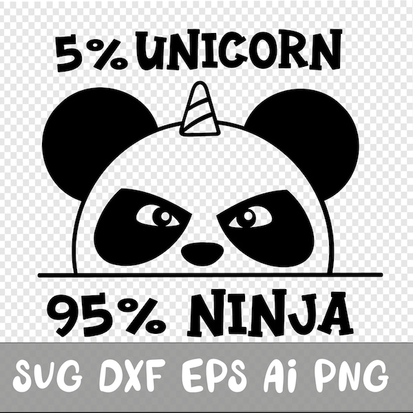 Panda svg, Dxf, Png, Eps, Panda clipart, Clipart, Layered SVG, Files for Cricut, Cut files, Silhouette, T Shirt, animal svg, cute animals