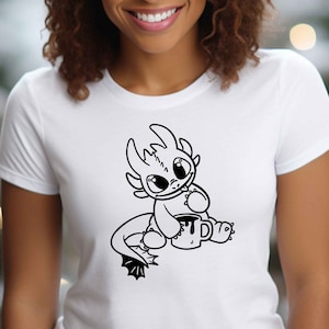 Cartoon svg, coffee cup svg, Dragon SVG, Cricut svg, Clipart, Layered SVG, Pliki dla Cricut, Pliki do cięcia, Sylwetka, T Shirt svg png, PNG
