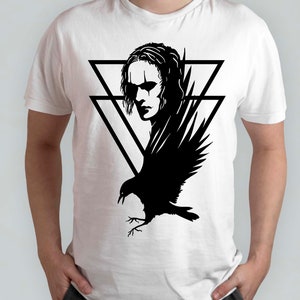 Die Krähe SVG, Halloween SVG, Dxf, Jpg, Png, Eps, Clipart, geschichtete SVG, Dateien für Cricut, Cut Dateien, Silhouette, Horror, Halloween Sweatshirt