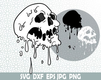 Skeleton, Scull, Halloween Svg, Dxf, Jpg, Png, Eps, Cricut svg, Clipart, Layered SVG, Files for Cricut, Cut files, Silhouette, Horror