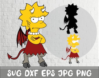 Devil svg, Demon svg, cartoon svg, Cricut, Clipart, Layered SVG, Positive print, Cut files, Silhouette, TShirt, Svg, Dxf, Jpg, Png, Eps