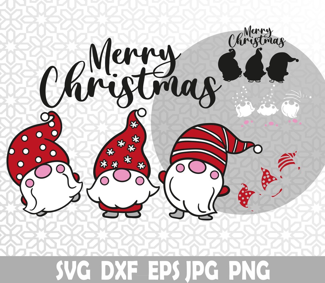 Winter Svg, Christmas Svg, Gnomes Svg, Cricut Svg, Clipart Svg, Layered ...