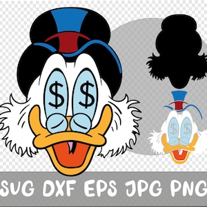 Anatra in formato SVG, Soldi in formato SVG, Clipart estiva, Cricut, Clipart, SVG a strati, File per Cricut, Taglia file, Silhouette, T-shirt, Dxf, Jpg, Png, Eps