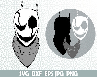 Gaster anime, Halloween, Svg, Dxf, Jpg ,Png, Eps, Cricut, Clipart, Layered, Files for Cricut, Cut files, Silhouette, TShirt, Horror, Cartoon
