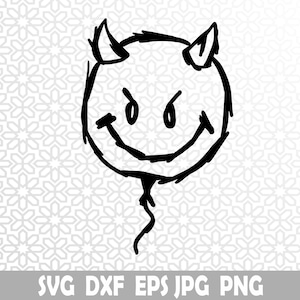 Halloween engel en duivel Svg, Dxf, Jpg, Png, Eps, Cricut, Clipart, gelaagde SVG, bestanden voor Cricut, gesneden bestanden, silhouet, T-shirt, horror