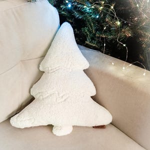 shaped  Christmas tree pillows, Christmas tree pillows, Xmas pillow, Decorative tree pillow, Holiday throw pillow