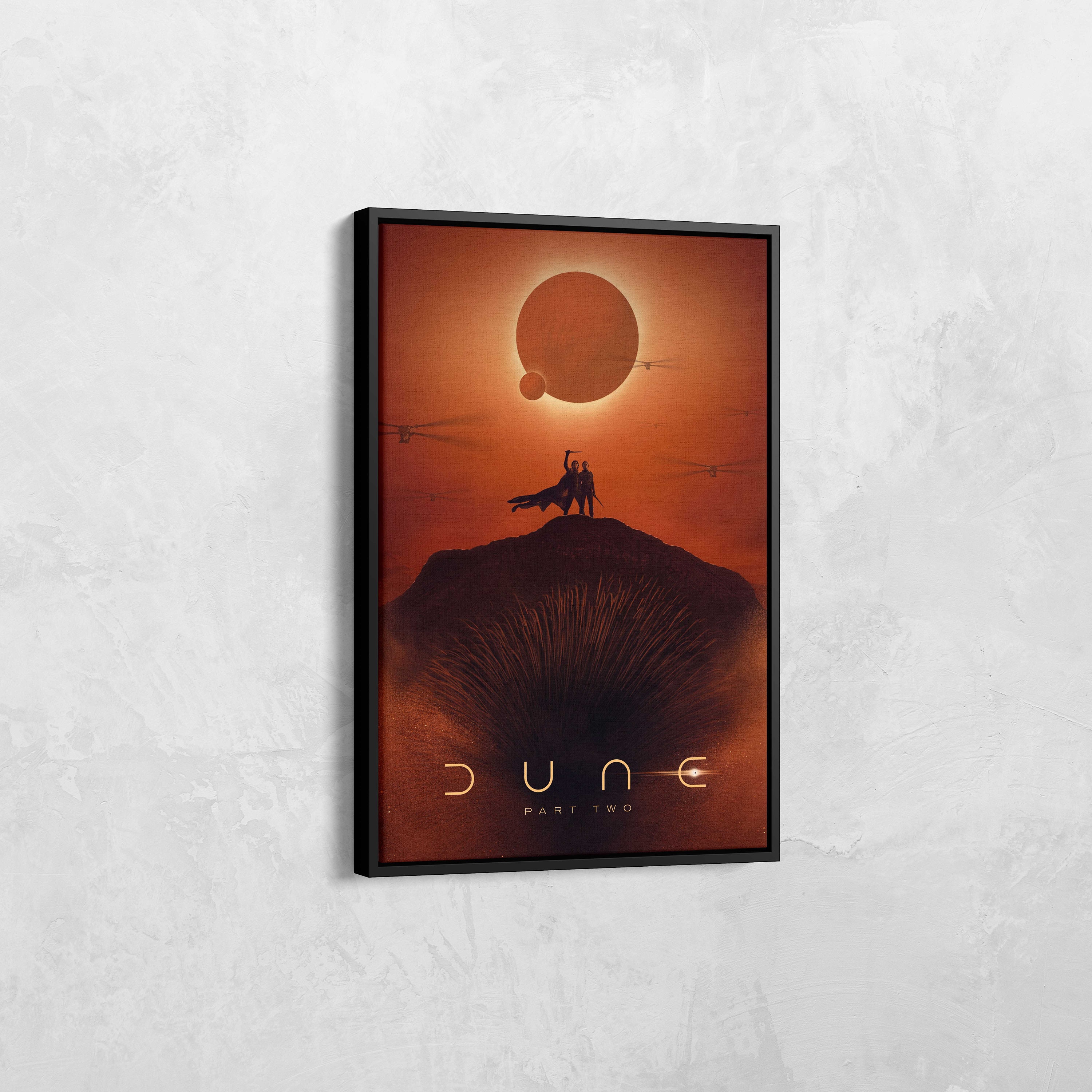 Dune Movie Poster, Dune Canvas Wall Art, Dune Part 2 Movie Poster