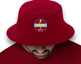 Aston Villa Football Bucket Hat - Fan Inspired - Multi Colour - Unisex