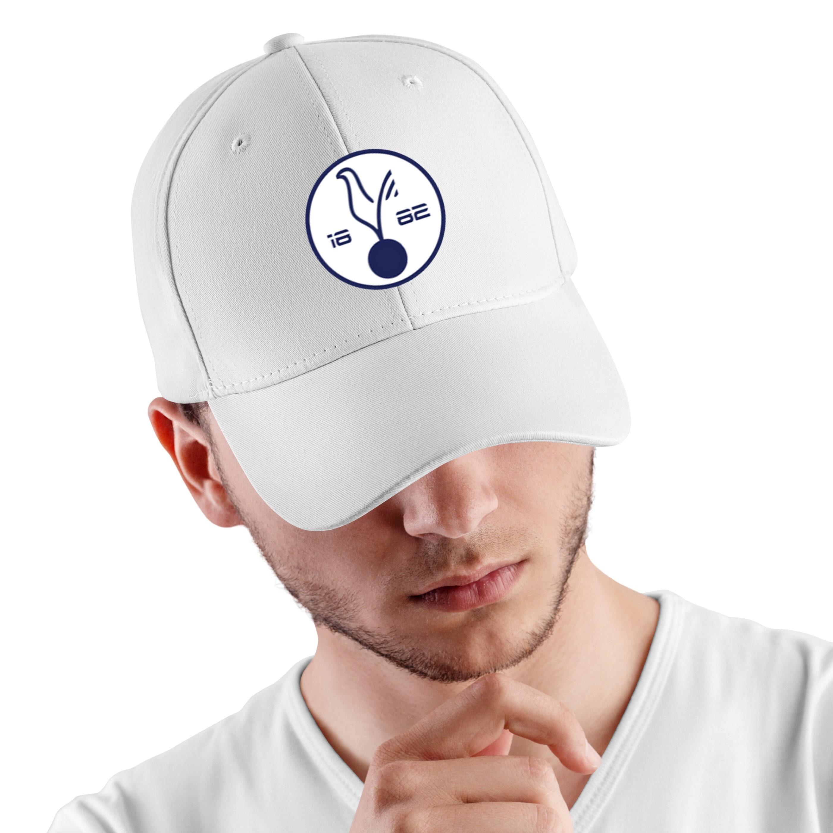 Retro Soccer Tottenham Hotspur Football Club Embroidered Mesh Snapback Hat UK Spurs Retro Hat – Barclay Archive main image 4