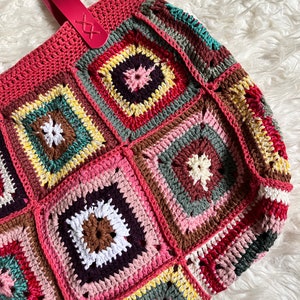 Colorful Crochet Shoulder Bag zdjęcie 3