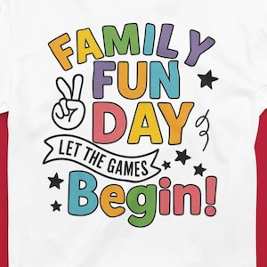 Conception numérique PNG pour une journée de plaisir en famille | Fichier de sublimation pour t-shirts, flyers et événements familiaux | Clipart journée communautaire