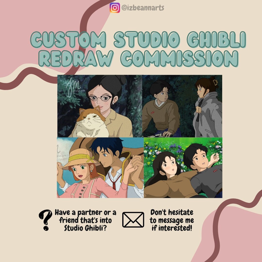 Customized Studio Ghibli Redraw Anniversary Gift Birthday Gift