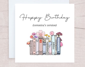 Happy Birthday Taylor's Version, Swiftie Gifts, Birthday Card For Bestie, Birthday Era, Birthday Card Daughter, Kids Birthday Card