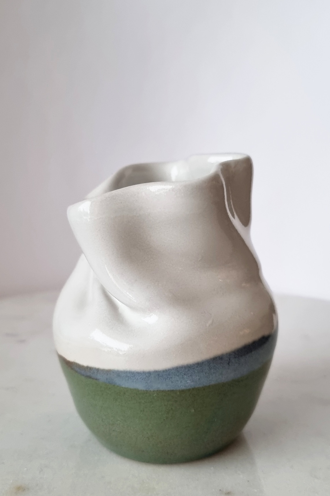 Modern Organic Ceramic Flower Vase. Soft Form. Handmade. - Etsy