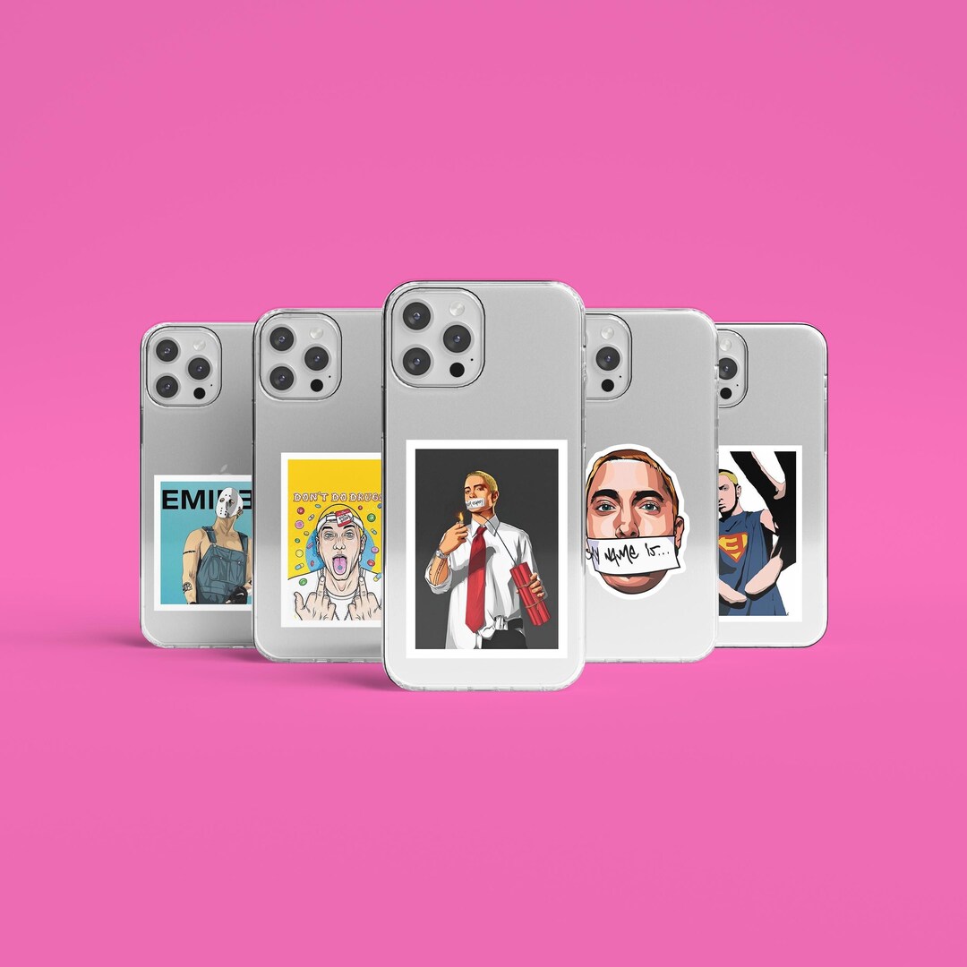 Eminem Phone Case Jason Mask Design, Rap and Hip-hop Themed Clear Case ...