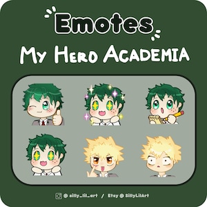 My Hero Academia Twitch Emotes / Deku and Bakugo