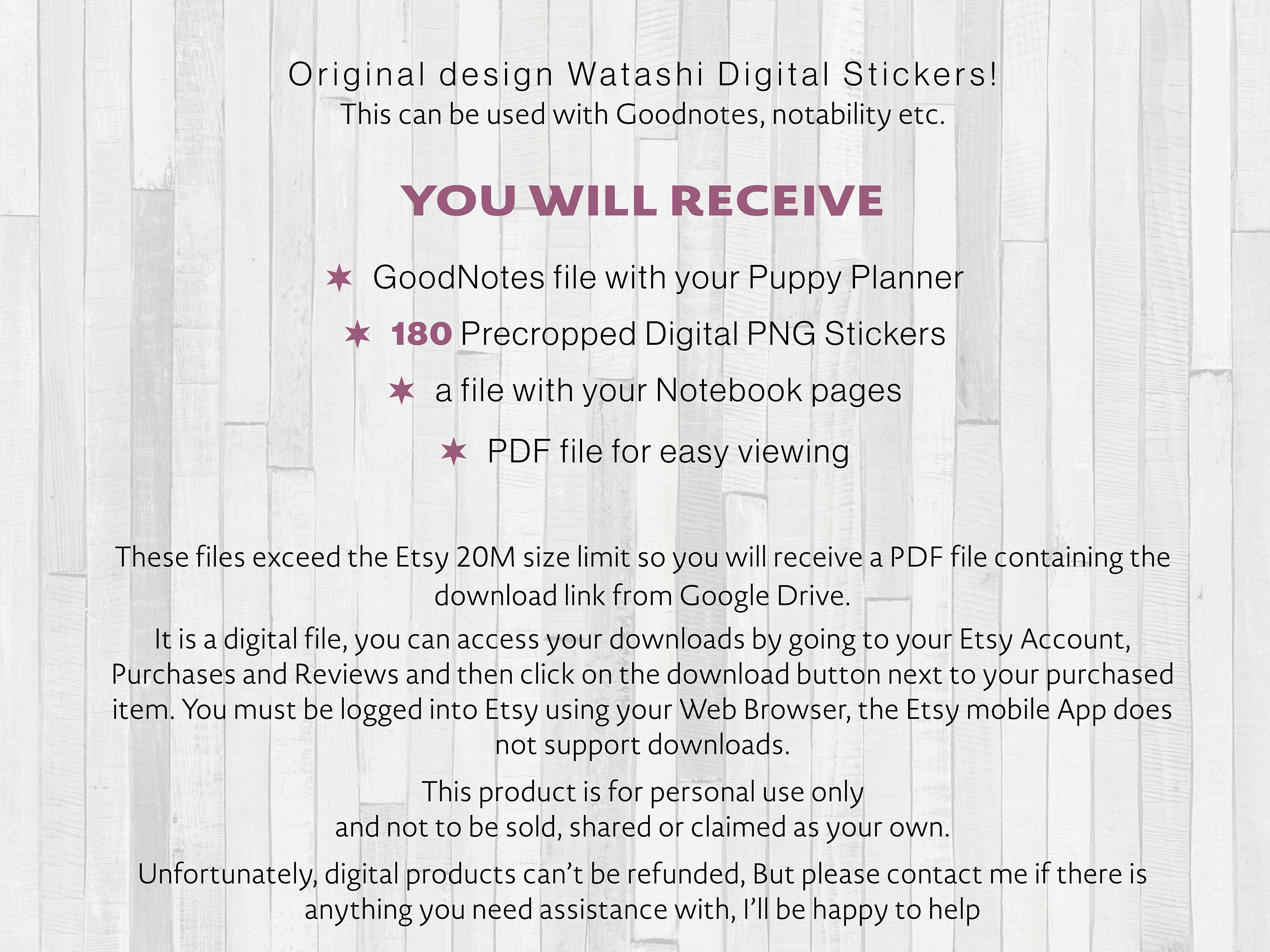 Goodnotes Digital Puppy Planner, Pet Planner, Puppy Training Lists