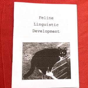 Feline Linguistic Communication - Zine of emails from my dad about training his cat to understand English