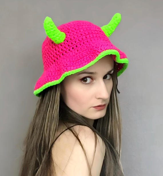 Multi Color Custom Crocheted Fashion Hat New Style Custom Summer Beach Hat Fashion Handmade Crochet  main image 2