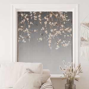 Floral Blackout Custom Window Treatments Panels for Bedroom, Personalized Door Shades Cool, Picture Window Roller Curtains, Creative Shade