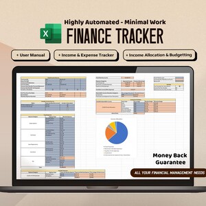 Automated Finance Tracker | Income, Expense & Investment Excel Template (Macro-Enabled)