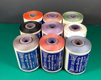 Paramount Thread Co. | Vintage Sewing Thread 9 Lot | 3 Cord Spool Of Each | Lot #1