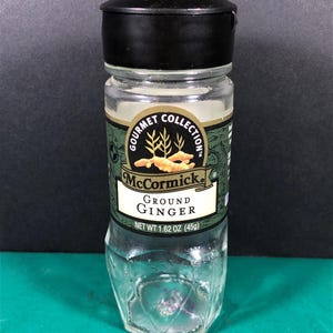 McCormick | Ground Ginger Vintage Spice Jar | Empty | Retro Kitchen Decor