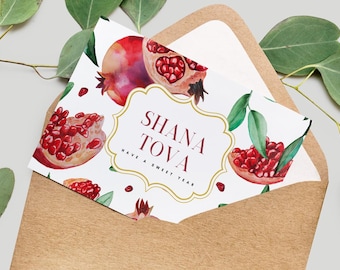 Rosh Hashanah Card, Shana Tova Jewish New Year (PDF)