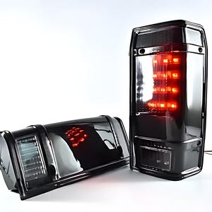 Ford Ranger, Bronco II LED SMOKE Pair Tail Lights 1983-1992  83 84 85 86 87 88 89 90 91 92 L&R Small Size