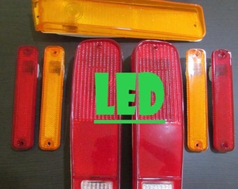 FORD Truck LED 78 79 set 8pcs Tail Lights, Front Parking Turn Signal & Side Markers 1978 1979