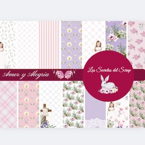 Carta per scrapbooking stampata - 14 modelli A4