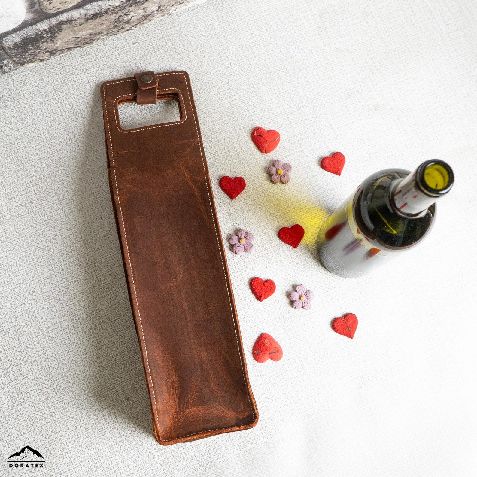 Personalized Leather Wine Bag, Christmas Wine Caddy, Monogram Wine Accessories, Gifts for Him ...